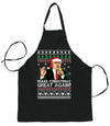 Ugly Ugly Christmas Make Christmas Great Again Ugly Christmas Sweater Ugly Christmas Butcher Graphic Apron for Kitchen BBQ Grilling Cooking