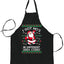 I Got Ho's in Different Area Codes Funny Santa Xmas Christmas Ugly Christmas Sweater Ugly Christmas Butcher Graphic Apron for Kitchen BBQ Grilling Cooking
