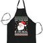 Ask Your Mom If I'm Real Ugly Christmas Sweater Ugly Christmas Butcher Graphic Apron for Kitchen BBQ Grilling Cooking