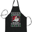 Your Mom Believes in Santa Ugly Christmas Sweater Ugly Christmas Butcher Graphic Apron for Kitchen BBQ Grilling Cooking