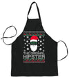 The Original Hipster Ugly Christmas Sweater Ugly Christmas Butcher Graphic Apron for Kitchen BBQ Grilling Cooking