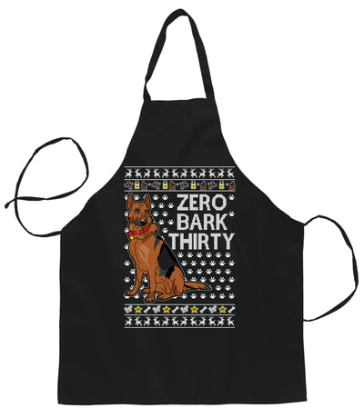 Zero Bark Thirty Ugly Christmas Sweater Ugly Christmas Butcher Graphic Apron for Kitchen BBQ Grilling Cooking