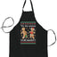 Tis Season to get Naughty Xmas Christmas Ugly Christmas Sweater Ugly Christmas Butcher Graphic Apron for Kitchen BBQ Grilling Cooking
