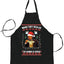 Leo Laughing Dank Meme When They Realize The Eggnog is Spiked Christmas Ugly Christmas Sweater Ugly Christmas Butcher Graphic Apron for Kitchen BBQ Grilling Cooking