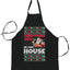 There is Some Hos in The House Christmas Ugly Christmas Sweater Ugly Christmas Butcher Graphic Apron for Kitchen BBQ Grilling Cooking
