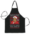 Christmas Spirit I'll Help You Find It Stanley Hudson Christmas Ugly Christmas Sweater Ugly Christmas Butcher Graphic Apron for Kitchen BBQ Grilling Cooking