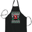 Ugly Ugly Christmas Darbin Through The Snow Ugly Christmas Sweater Ugly Christmas Butcher Graphic Apron for Kitchen BBQ Grilling Cooking