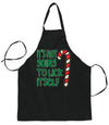 It's Not Going to Lick Itself Ugly Christmas Sweater Ugly Christmas Butcher Graphic Apron for Kitchen BBQ Grilling Cooking