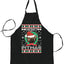 Ugly Ugly Christmas Merry Pitmas  Ugly Christmas Sweater Ugly Christmas Butcher Graphic Apron for Kitchen BBQ Grilling Cooking