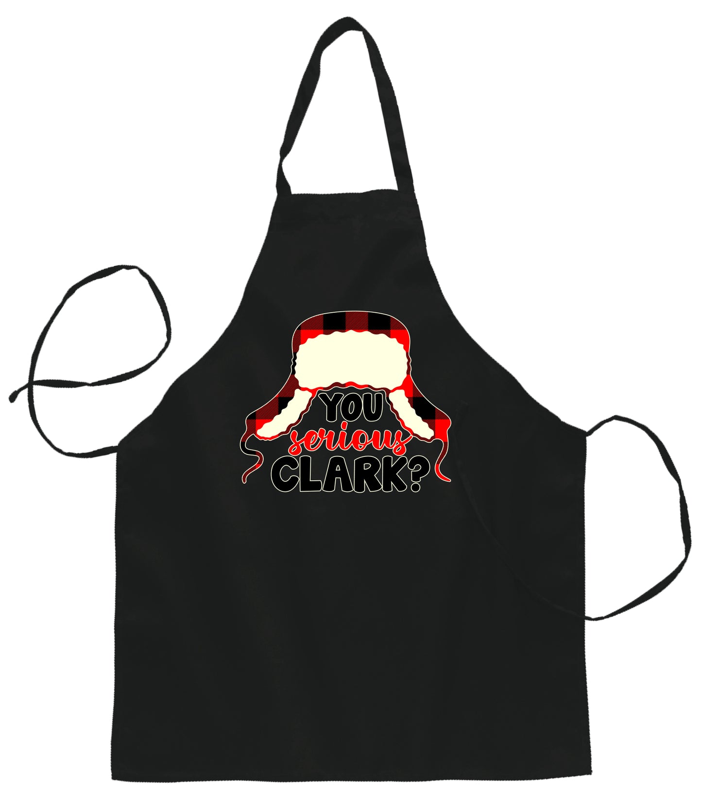 You Serious Clark?  Ugly Christmas Sweater Ugly Christmas Butcher Graphic Apron for Kitchen BBQ Grilling Cooking