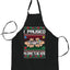 I Paused My Game to Be Here  Ugly Christmas Sweater Ugly Christmas Butcher Graphic Apron for Kitchen BBQ Grilling Cooking