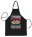 I Paused My Game to Be Here  Ugly Christmas Sweater Ugly Christmas Butcher Graphic Apron for Kitchen BBQ Grilling Cooking