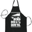 Ugly Ugly Christmas Fanily Vacation Bend Over & I'll Show You  Ugly Christmas Sweater Ugly Christmas Butcher Graphic Apron for Kitchen BBQ Grilling Cooking