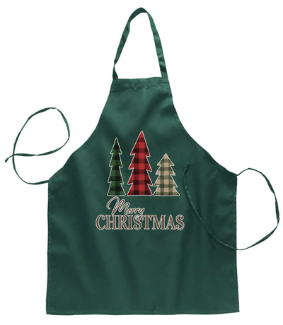 Ugly Ugly Christmas Merry Xmas Trees Ugly Christmas Sweater Ugly Christmas Butcher Graphic Apron for Kitchen BBQ Grilling Cooking