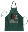 Ugly Ugly Christmas Merry Xmas Trees Ugly Christmas Sweater Ugly Christmas Butcher Graphic Apron for Kitchen BBQ Grilling Cooking