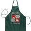 Santa Claus is Coming, That's What She Said  Ugly Christmas Sweater Ugly Christmas Butcher Graphic Apron for Kitchen BBQ Grilling Cooking