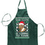 Sani Cloth is Coming to Town Christmas Ugly Christmas Sweater Ugly Christmas Butcher Graphic Apron for Kitchen BBQ Grilling Cooking