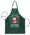 I Got Ho's in Different Area Codes Funny Santa Xmas Christmas Ugly Christmas Sweater Ugly Christmas Butcher Graphic Apron for Kitchen BBQ Grilling Cooking