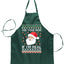 Ask Your Mom If I'm Real Ugly Christmas Sweater Ugly Christmas Butcher Graphic Apron for Kitchen BBQ Grilling Cooking
