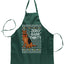 Zero Bark Thirty Ugly Christmas Sweater Ugly Christmas Butcher Graphic Apron for Kitchen BBQ Grilling Cooking