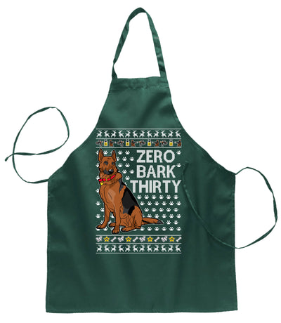 Zero Bark Thirty Ugly Christmas Sweater Ugly Christmas Butcher Graphic Apron for Kitchen BBQ Grilling Cooking