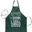 Ugly Ugly Christmas I Drink and I Grill Things Christmas Ugly Christmas Sweater Ugly Christmas Butcher Graphic Apron for Kitchen BBQ Grilling Cooking