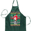 Ugly Ugly Christmas Santa Keg Stand Beer Drinking Drunk Christmas Ugly Christmas Sweater Ugly Christmas Butcher Graphic Apron for Kitchen BBQ Grilling Cooking