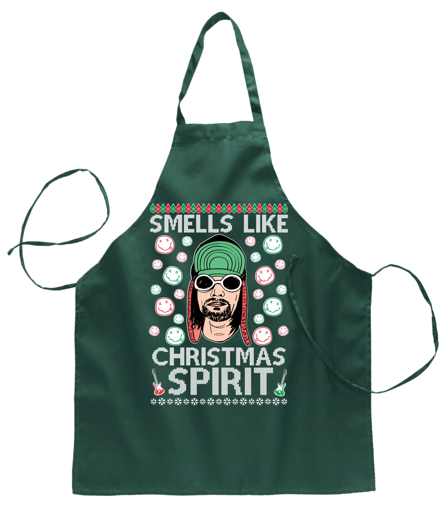 Ugly Ugly Christmas Smells Like Christmas Spirit Christmas Ugly Christmas Sweater Ugly Christmas Butcher Graphic Apron for Kitchen BBQ Grilling Cooking