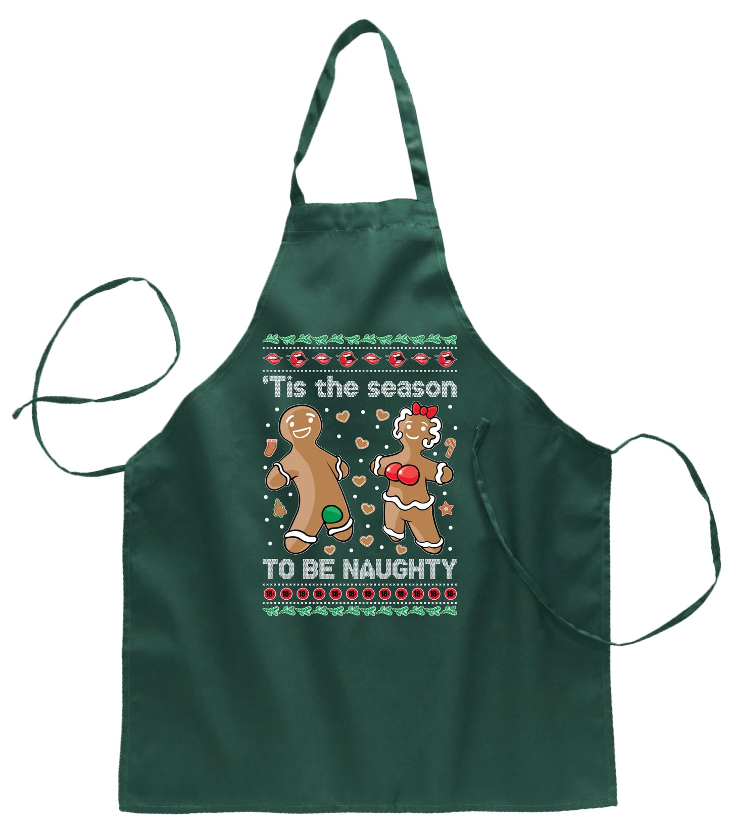 Tis Season to get Naughty Xmas Christmas Ugly Christmas Sweater Ugly Christmas Butcher Graphic Apron for Kitchen BBQ Grilling Cooking