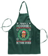 Theres a Cookie in This Oven Pregnancy Announcement Christmas Ugly Christmas Sweater Ugly Christmas Butcher Graphic Apron for Kitchen BBQ Grilling Cooking