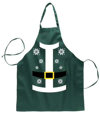 Ugly Ugly Christmas Santa Snow Belt Ugly Christmas Sweater Ugly Christmas Butcher Graphic Apron for Kitchen BBQ Grilling Cooking