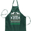 Ugly Ugly Christmas Daschund Through The Snow Christmas Ugly Christmas Sweater Ugly Christmas Butcher Graphic Apron for Kitchen BBQ Grilling Cooking