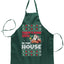 There is Some Hos in The House Christmas Ugly Christmas Sweater Ugly Christmas Butcher Graphic Apron for Kitchen BBQ Grilling Cooking