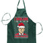 I Declare Christmasss Michael Scott Office Tv Christmas Ugly Christmas Sweater Ugly Christmas Butcher Graphic Apron for Kitchen BBQ Grilling Cooking