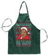 Christmas Spirit I'll Help You Find It Stanley Hudson Christmas Ugly Christmas Sweater Ugly Christmas Butcher Graphic Apron for Kitchen BBQ Grilling Cooking
