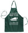 Ugly Ugly Christmas Bend Over I'll Show You Ugly Christmas Sweater Ugly Christmas Butcher Graphic Apron for Kitchen BBQ Grilling Cooking