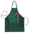 It's Not Going to Lick Itself Ugly Christmas Sweater Ugly Christmas Butcher Graphic Apron for Kitchen BBQ Grilling Cooking