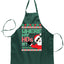 Ugly Ugly Christmas Where My Ho's at? Ugly Christmas Sweater Ugly Christmas Butcher Graphic Apron for Kitchen BBQ Grilling Cooking