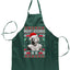 Ugly Ugly Christmas Merry Kissmas  Ugly Christmas Sweater Ugly Christmas Butcher Graphic Apron for Kitchen BBQ Grilling Cooking