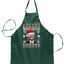 Ugly Ugly Christmas Merry Easter  Ugly Christmas Sweater Ugly Christmas Butcher Graphic Apron for Kitchen BBQ Grilling Cooking