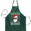 Original Hipster IPAs and Sleigh?!  Ugly Christmas Sweater Ugly Christmas Butcher Graphic Apron for Kitchen BBQ Grilling Cooking
