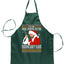 Ugly Ugly Christmas Bad Santa Fucking Santy Claus  Ugly Christmas Sweater Ugly Christmas Butcher Graphic Apron for Kitchen BBQ Grilling Cooking