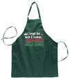 Ugly Ugly Christmas Forget The Milk &Cookies Bring Santa Some Booze Apron for Kitchen Cooking Ugly Christmas Sweater Ugly Christmas Butcher Graphic Apron for Kitchen BBQ Grilling Cooking