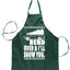 Ugly Ugly Christmas Fanily Vacation Bend Over & I'll Show You  Ugly Christmas Sweater Ugly Christmas Butcher Graphic Apron for Kitchen BBQ Grilling Cooking