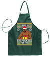 I Have A Big Package Meme Barry Wood  Ugly Christmas Sweater Ugly Christmas Butcher Graphic Apron for Kitchen BBQ Grilling Cooking