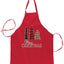 Ugly Ugly Christmas Merry Xmas Trees Ugly Christmas Sweater Ugly Christmas Butcher Graphic Apron for Kitchen BBQ Grilling Cooking