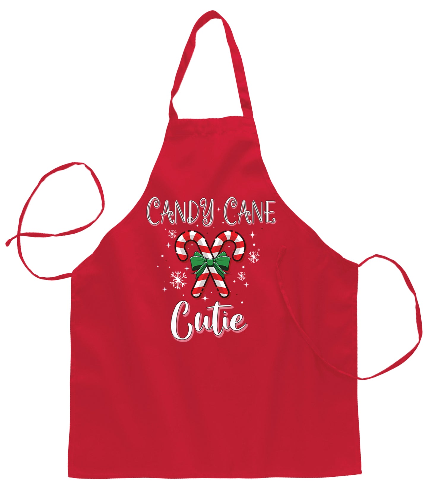 Ugly Ugly Christmas Candy Cane Cutie  Ugly Christmas Sweater Ugly Christmas Butcher Graphic Apron for Kitchen BBQ Grilling Cooking