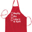 Ugly Ugly Christmas Naughty Nice I Elfed It Up Again  Ugly Christmas Sweater Ugly Christmas Butcher Graphic Apron for Kitchen BBQ Grilling Cooking