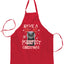 Ugly Ugly Christmas Have A Purrfect  Ugly Christmas Sweater Ugly Christmas Butcher Graphic Apron for Kitchen BBQ Grilling Cooking
