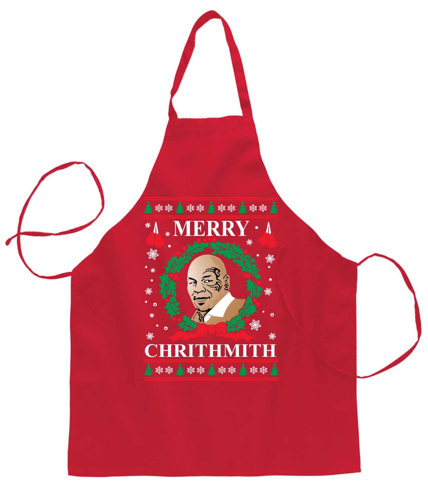 Ugly Ugly Christmas Merry Chrithmith Ugly Christmas Sweater Ugly Christmas Butcher Graphic Apron for Kitchen BBQ Grilling Cooking